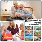 Large-piece jigsaw puzzle gift for seniors, grandparents, and caregivers