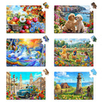 Six heartwarming 25-piece large puzzles for seniors